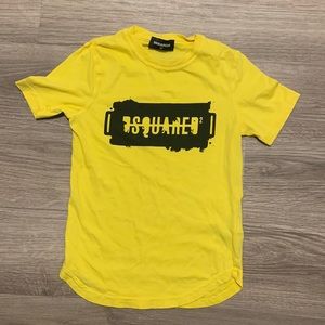 Yellow dsquared2 boys T-shirt